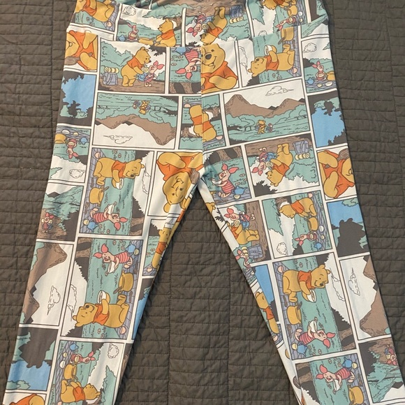 EUC LuLaroe Disney Pants - Winnie the Pooh T&C - Picture 1 of 3